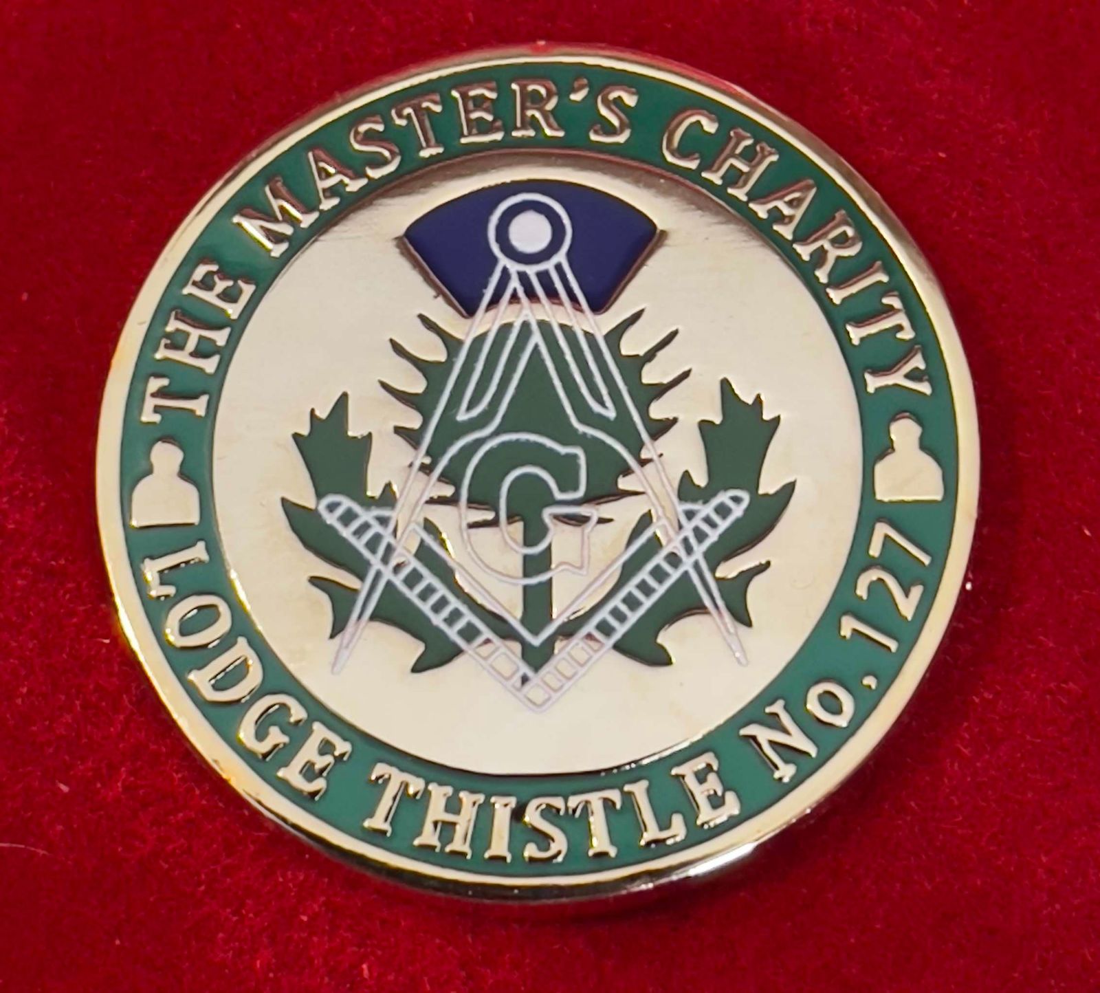 Master's Charity Mark Token, front