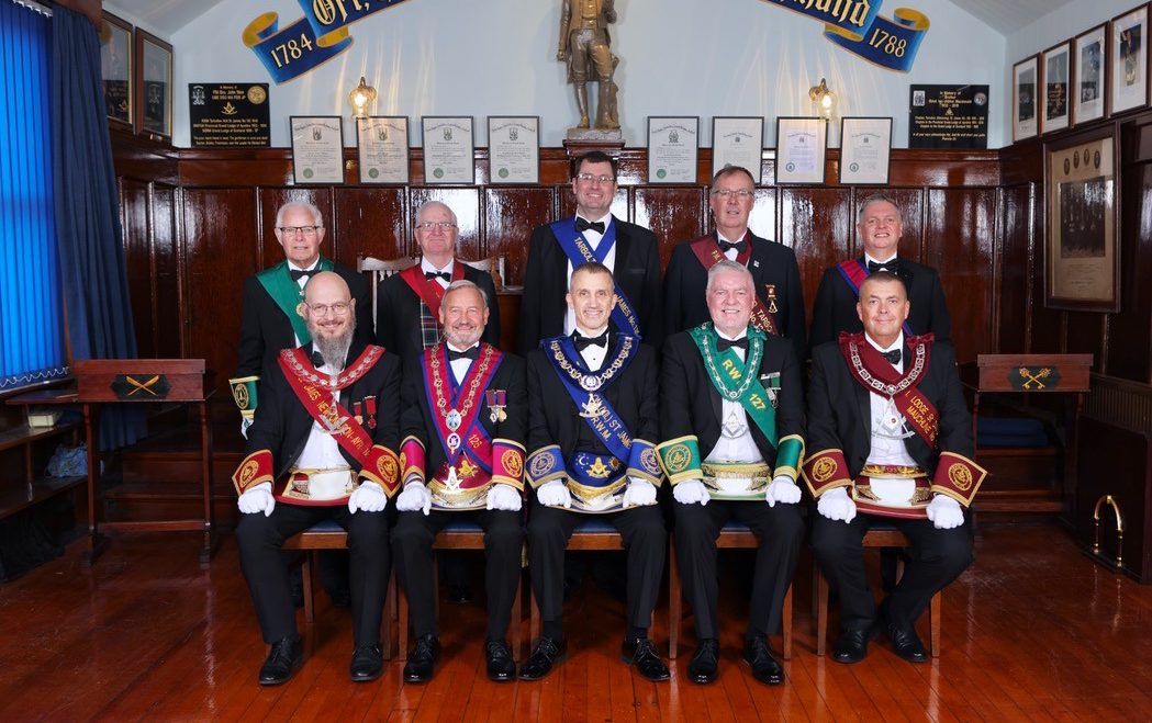 The five Masters at the 250th celebratory degree