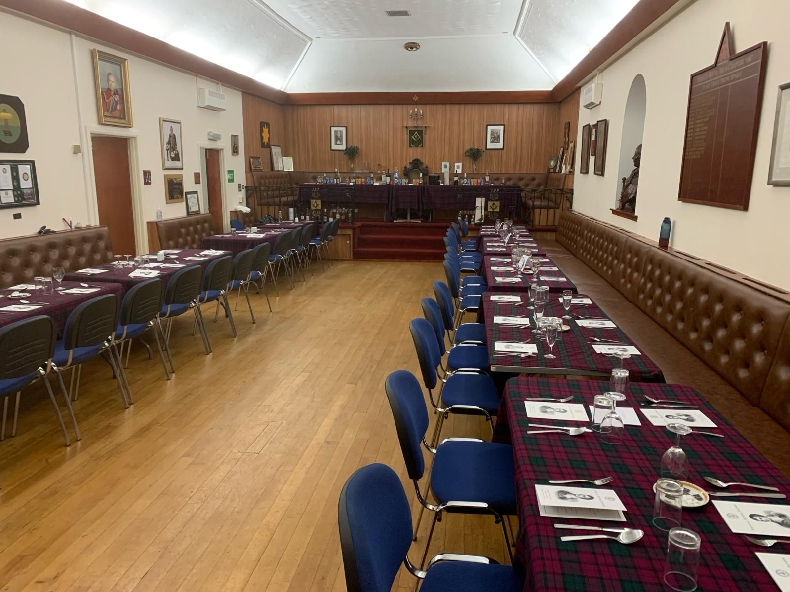 The main lodge room hall